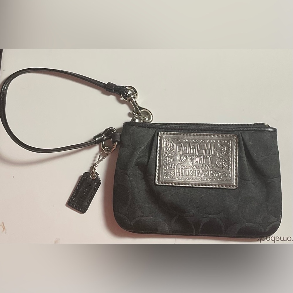 Coach Black Clutch with Signature Monogram - Picture 9 of 9
